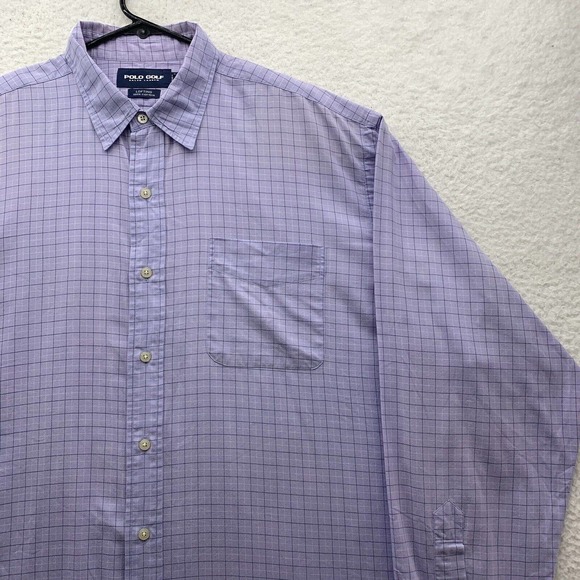 Ralph Lauren Polo Golf Shirt Mens XL X-Large Classic Fit Tattersall Check Preppy - Picture 3 of 13